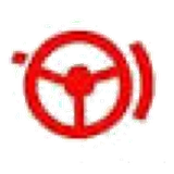 Power steering warning light